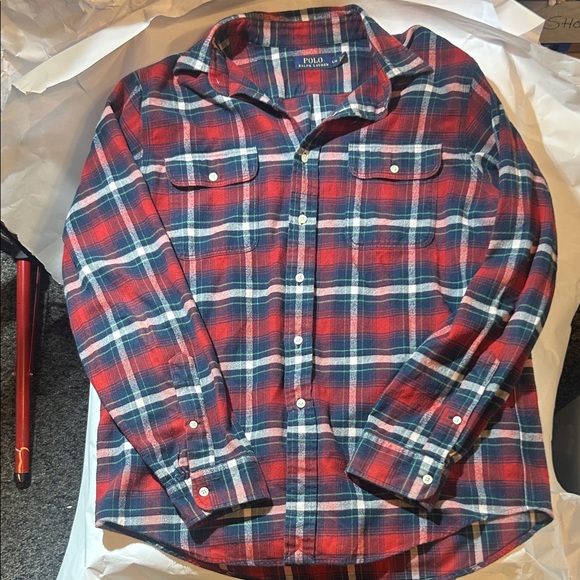 Polo Ralph Lauren Other - Polo by Ralph Lauren Men's Blue and Red Plaid Shirt